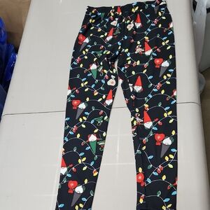 Festive Black Womens Leggings